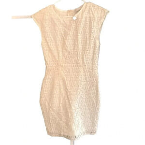 Kain Label Lace Overlay Dress Size XS/Size 2 Cream/White EUC Italian Designer